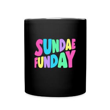 Sundae Funday Gelato Dessert Popsicle Gift Idea - Tasse einfarbig - Schwarz - Vorne