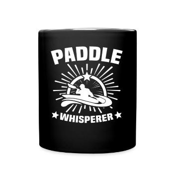 Kayaking Whisperer Kayaker - Tasse einfarbig - Schwarz - Vorne