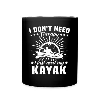 Kayakiste Thérapie Kayakiste - Mug uni - noir - Devant
