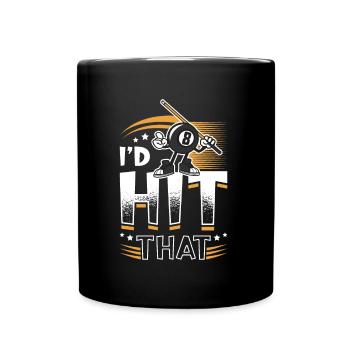 Id Hit That Pool Billiards - Full Colour Mug - black - Front