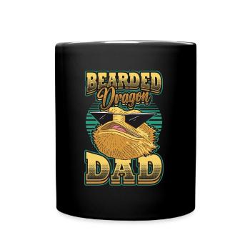 Meilleur père dragon barbu de tous les temps - Mug uni - noir - Devant