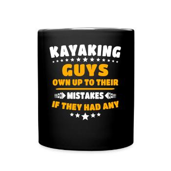 Kayaking Kayak - Tasse einfarbig - Schwarz - Vorne