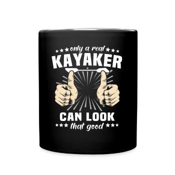 Kayaking Kayak - Tasse einfarbig - Schwarz - Vorne
