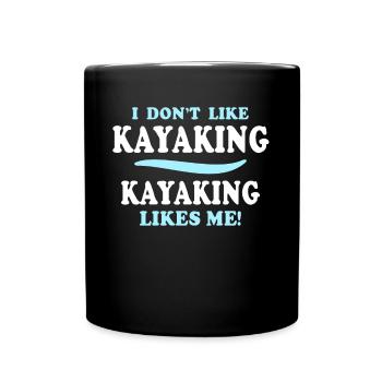 Kayaking Kayak - Tasse einfarbig - Schwarz - Vorne