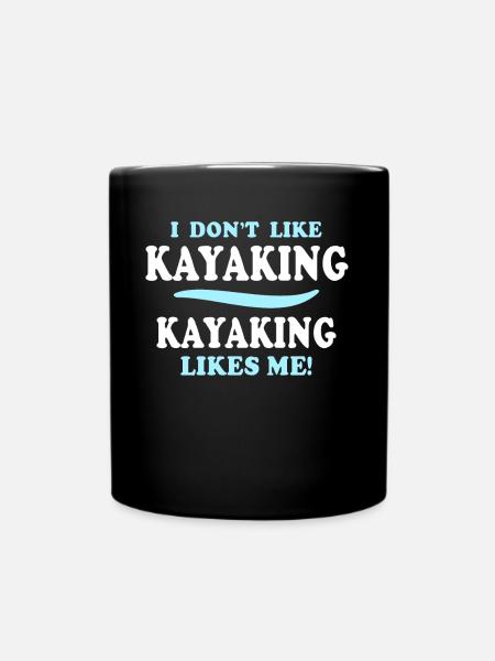 Kayaking Kayak - Tasse einfarbig - Schwarz