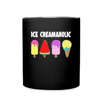 Ice Creamaholic For Ice Cream Lover Gift - Mug uni - noir - Devant