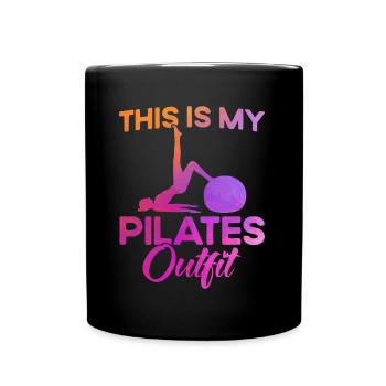 Pilates Ceci est mon cadeau de tenue Pilates - Mug uni - noir - Devant
