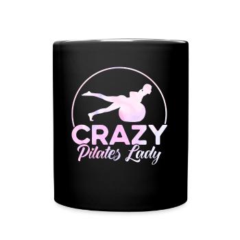 Pilates Crazy Pilates Lady Cadeau - Mug uni - noir - Devant