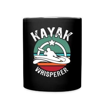 Kayak Flüsterer Kayaking - Tasse einfarbig - Schwarz - Vorne
