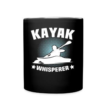Kayak Flüsterer Kayaking - Tasse einfarbig - Schwarz - Vorne