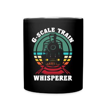 Gartenbahn Modelleisenbahn Spur G - Tasse einfarbig - Schwarz - Vorne