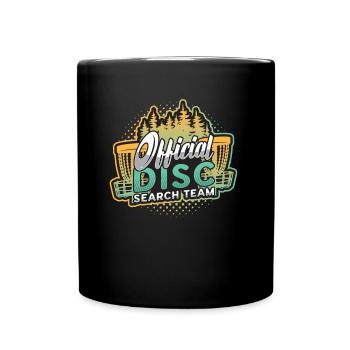 Recherche officielle de disque, Team Frisbee, Golf Disc - Mug uni - noir - Devant