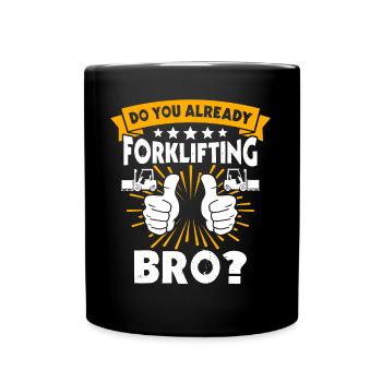 Forklift Forklift - Full Colour Mug - black - Front