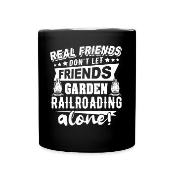 Garden Railway Gauge G Model Railway - Full Colour Mug - black - Front