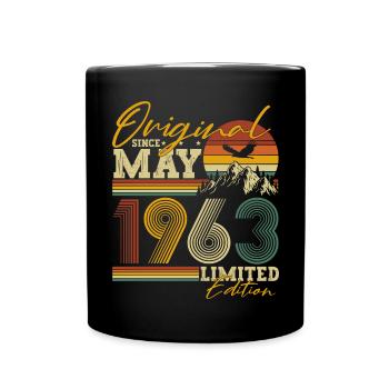 Mai 1963 Vintage Retro Anniversaire - Mug uni - noir - Devant