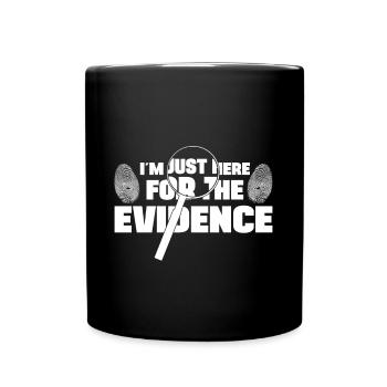 Dans le cadeau de laboratoire criminel de l’analyste ici pour la preuve - Mug uni - noir - Devant