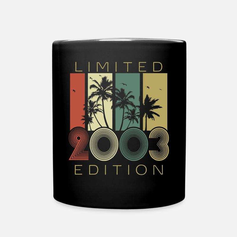 Jahrgang 2003 Vintage Retro Geburtstag - Tasse einfarbig - Schwarz