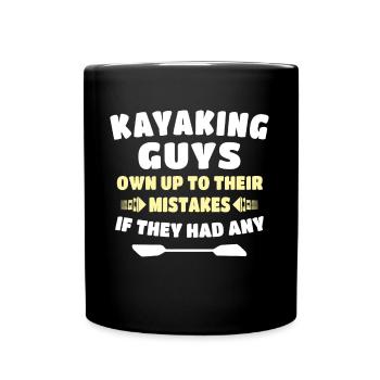 Kayakiste Kayak Kayak - Mug uni - noir - Devant