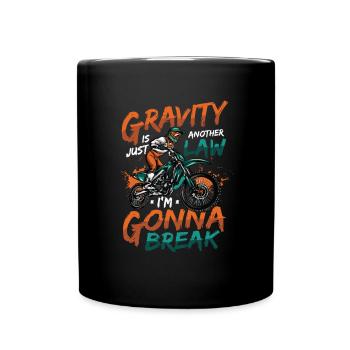 Gravity, another law - Full Colour Mug - black - Front