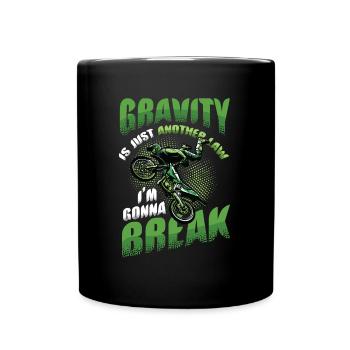 Gravity, another law - Full Colour Mug - black - Front