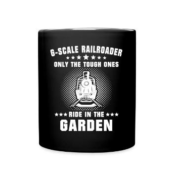 Gartenbahn Modellbahn Spur G - Tasse einfarbig - Schwarz - Vorne