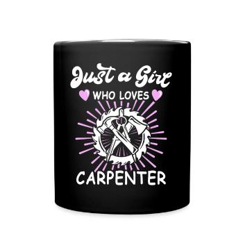 Charpentier, charpentier, charpentier, - Mug uni - noir - Devant