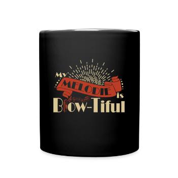 My Melodie Is Blow-Tiful Harmonicist Mouth Harp - Tasse einfarbig - Schwarz - Vorne