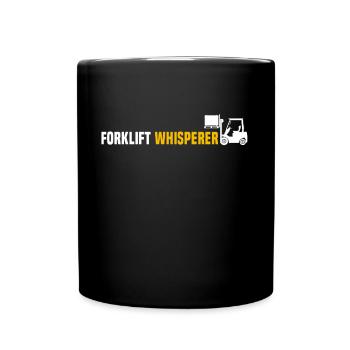 Chariot élévateur Whisperer Conducteur de chariot élévateur - Mug uni - noir - Devant