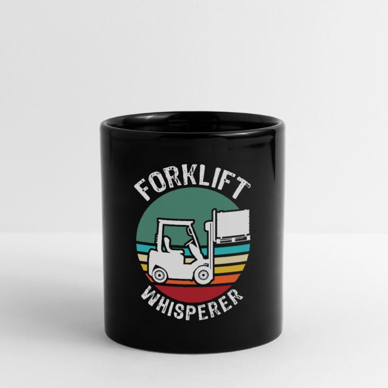 Stapler Flüsterer Staplerfahrer Tasse einfarbig