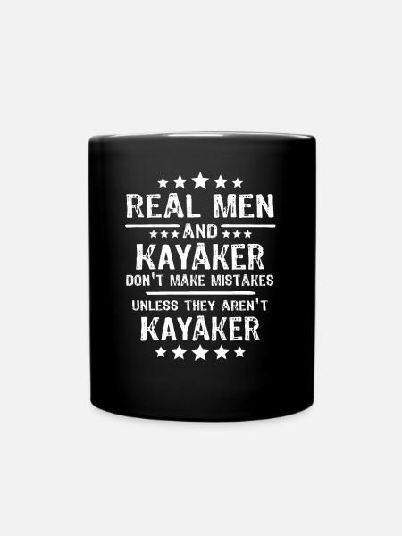 Kayaking Kayaker - Tasse einfarbig - Schwarz