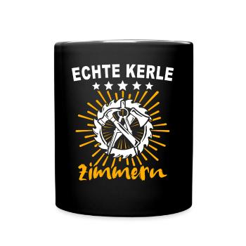 Zimmermann Zimmerer - Tasse einfarbig - Schwarz - Vorne