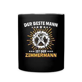 Charpentier charpentier - Mug uni - noir - Devant