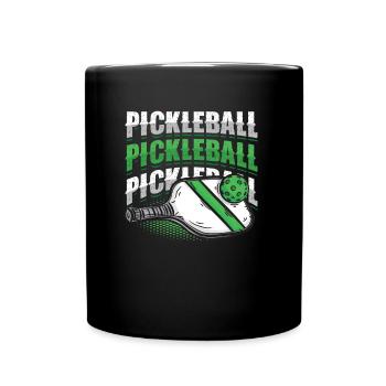 Amateurs de pickleball - Mug uni - noir - Devant