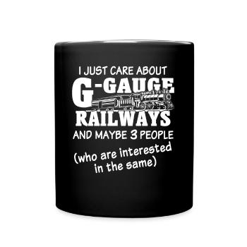 Modelleisenbahn Spur G Gartenbahn - Tasse einfarbig - Schwarz - Vorne