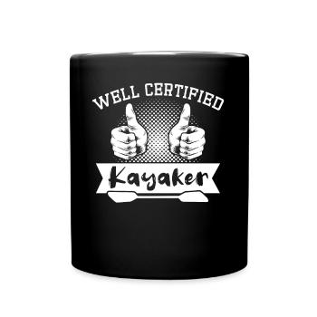 Kayakiste Kayak - Mug uni - noir - Devant