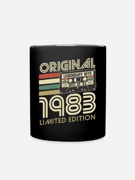Original 1983 Vintage Vintage Birthday Retro - Mug uni - noir