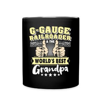 Garden railway gauge G Opa - Full Colour Mug - black - Front