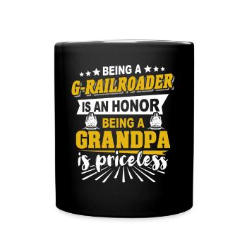 Garden railway gauge G Opa - Full Colour Mug - black - Front