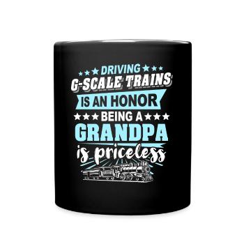 Garden railway gauge G Opa - Full Colour Mug - black - Front