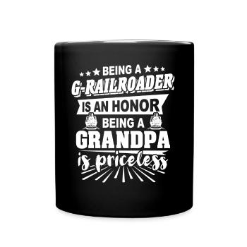 Jardin Chemin de fer Grand-père Gauge G Grand-père - Mug uni - noir - Devant