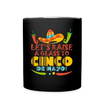 Cinco De Mayo Party Viva Mexico Cinco De Mayo Lehr - Tasse einfarbig - Schwarz - Vorne