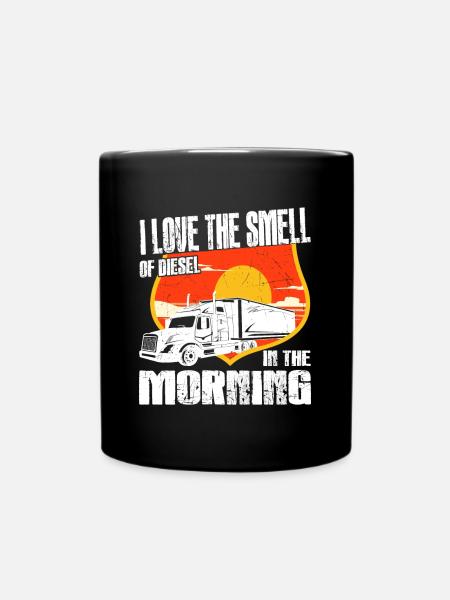 Funny Trucking Art for Trucker Lover Distressed - Tasse einfarbig - Schwarz
