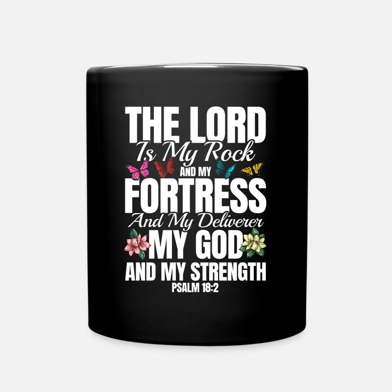 Religiös Inspirierend Bibelvers Geschenk - Tasse einfarbig - Schwarz