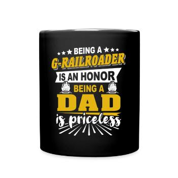 Garden railway gauge G Papa - Full Colour Mug - black - Front