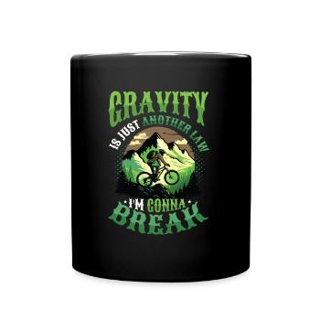 Mountain Bike Dirt Jumping - Full Colour Mug - black - Front