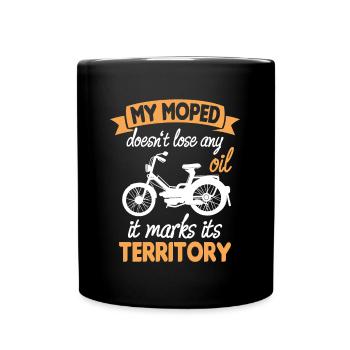 Cyclomoteur Perdre de l’huile Marques Territoire Cyclomoteur Amateur - Mug uni - noir - Devant