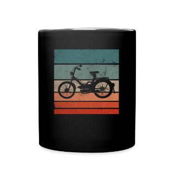 Vintage Mofa Moped Mokick Retro - Mug uni - noir - Devant