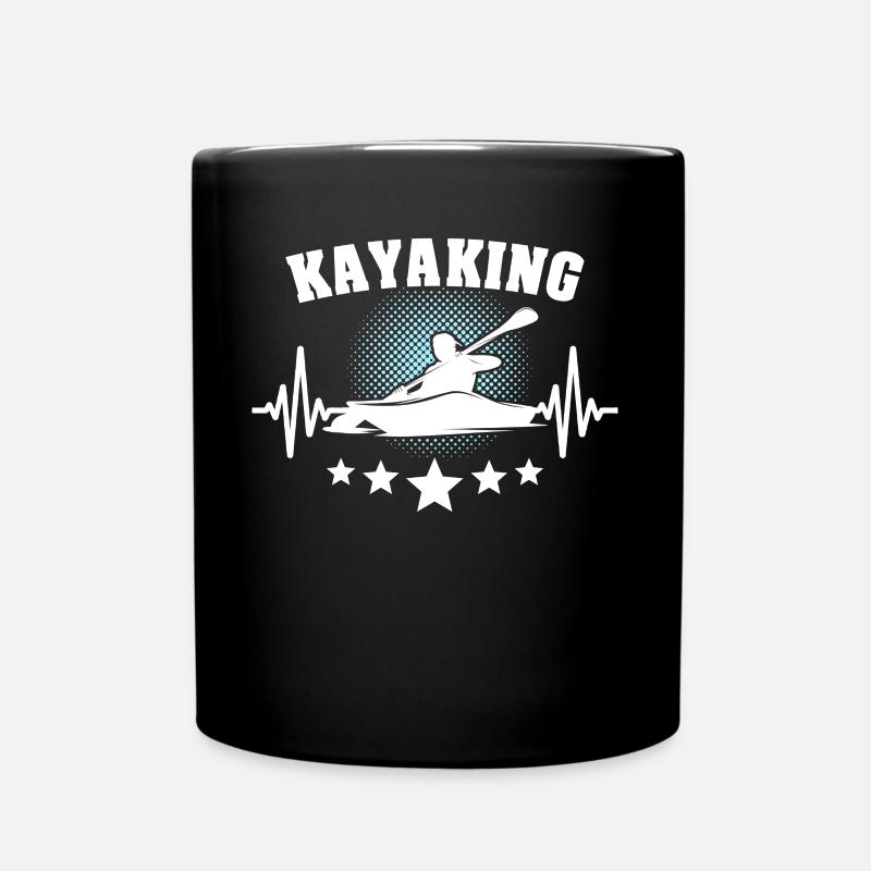 Kayaker Kayak Kayaking - Full Colour Mug - black