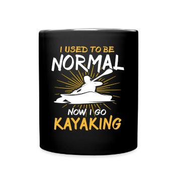 Kayaker Kayak Kayaking - Tasse einfarbig - Schwarz - Vorne