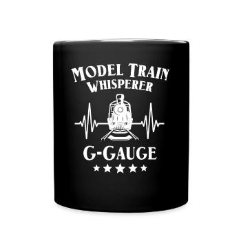 Gartenbahn Flüsterer Garteneisenbahn Spur G - Tasse einfarbig - Schwarz - Vorne